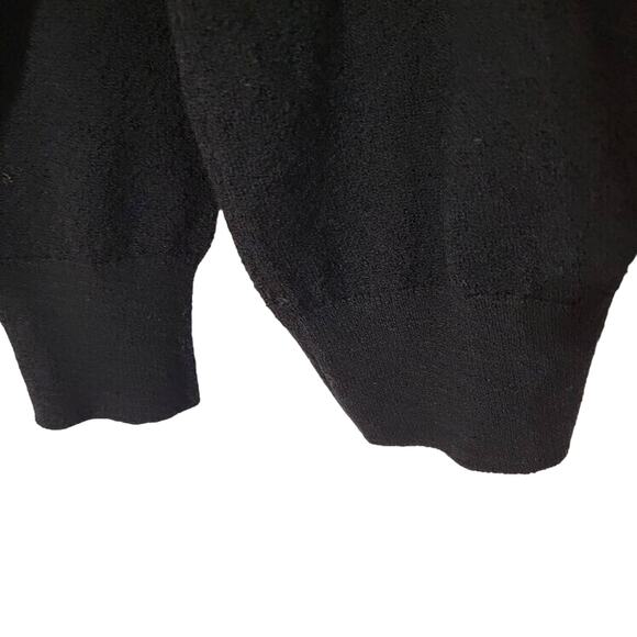 Vintage Clan Douglas Black Sweater Large Men's Wool Pullover Long Sleeve - Picture 10 of 11